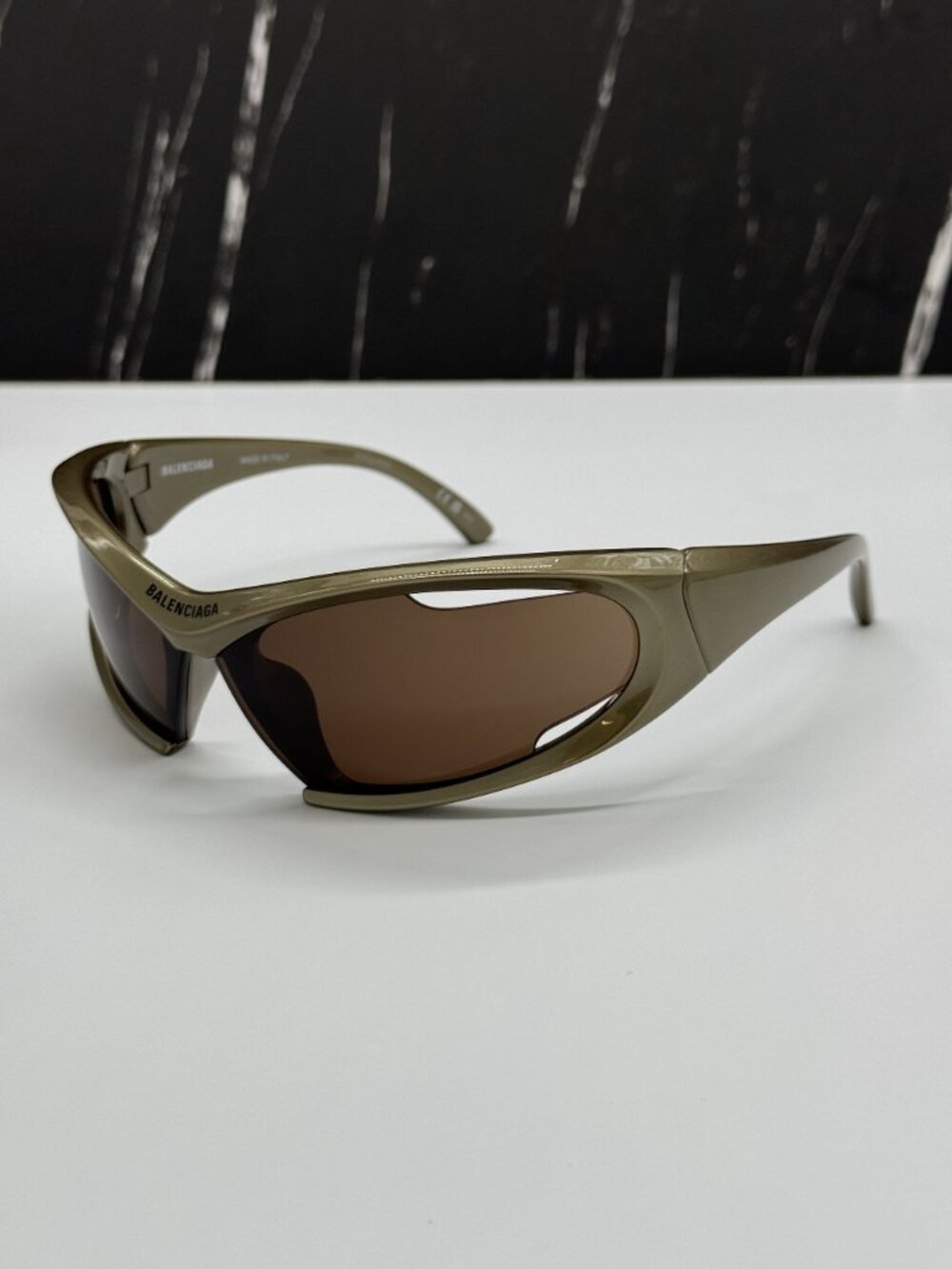 NEW BALENCIAGA BB0318S 004 BRONZE UNISEX SUNGLASSES BALENCIAGA EYEWEAR - Picture 3 of 10